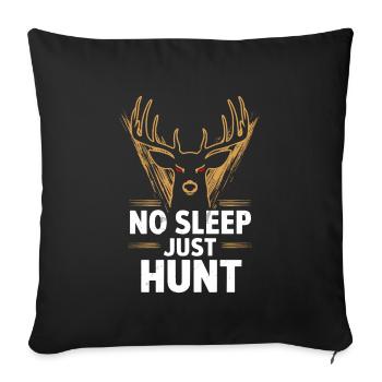 Experience the excitement of deer hunting in the forest with - Sofa pillowcase 17,3'' x 17,3'' (45 x 45 cm) - black - Front
