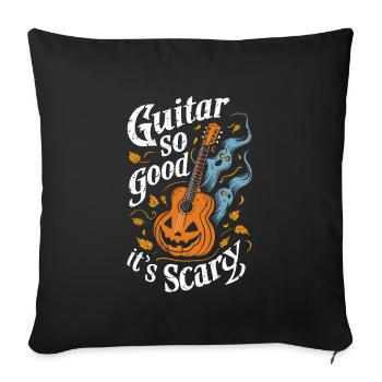 Musical, Pumpkin, Autumn, Vibes, Spooky - Sofa pillowcase 17,3'' x 17,3'' (45 x 45 cm) - black - Front