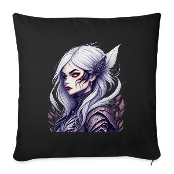 Gruseliges Halloween-partykostüm Vampir-lady - Sofa pillowcase 17,3'' x 17,3'' (45 x 45 cm) - black - Front