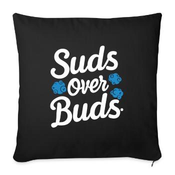 School administrators School staff Caretakers - Sofa pillowcase 17,3'' x 17,3'' (45 x 45 cm) - black - Front