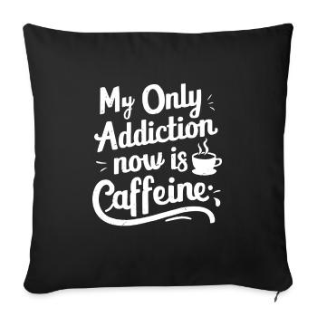 recovery from alcohol dependence sobriety aa - Sofa pillowcase 17,3'' x 17,3'' (45 x 45 cm) - black - Front
