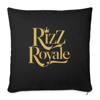 Rizzler Culture Gaming Life Rizzler Citations - Housse de coussin décorative 45 x 45 cm - noir - Devant