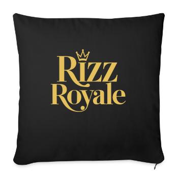 Rizzler Culture Gaming Life Rizzler Citations - Housse de coussin décorative 45 x 45 cm - noir - Devant