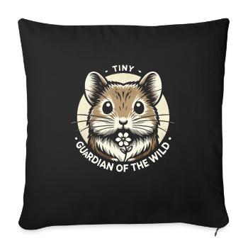 Design américain Pika Lover pour Pika - Housse de coussin décorative 45 x 45 cm - noir - Devant
