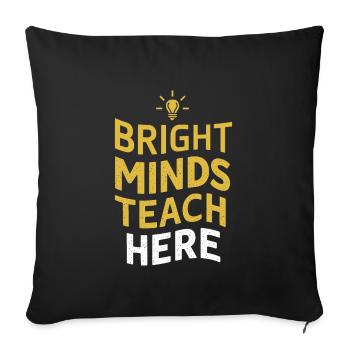 Homeschool Mom Dad Family Life Community Journey - Sofa pillowcase 17,3'' x 17,3'' (45 x 45 cm) - black - Front