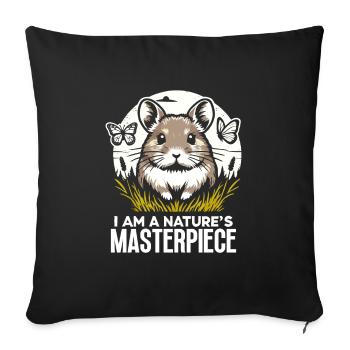 Design américain Pika Lover pour Pika - Housse de coussin décorative 45 x 45 cm - noir - Devant