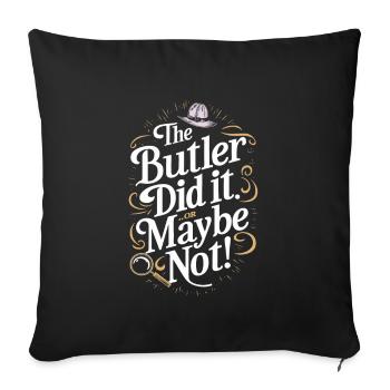 Murder Mystery Dinner Outfit, Party, Crime Scene - Sofa pillowcase 17,3'' x 17,3'' (45 x 45 cm) - black - Front
