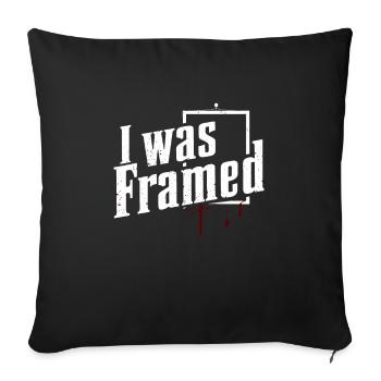 Krimi-dinner-outfit, Party, Tatort - Sofakissenbezug 45 x 45 cm - Schwarz - Vorne