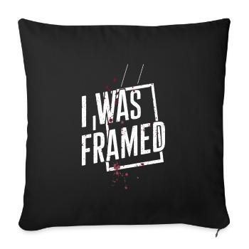 Krimi-dinner-outfit, Party, Tatort - Sofakissenbezug 45 x 45 cm - Schwarz - Vorne
