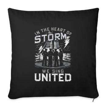 Sailors Sea Shanty Singing Ship Adventures - Sofa pillowcase 17,3'' x 17,3'' (45 x 45 cm) - black - Front
