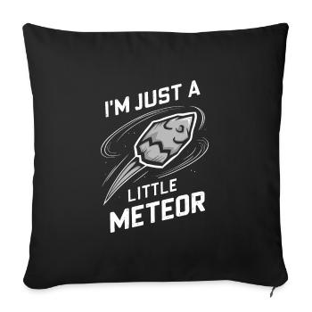 Stargazing And Meteor Shower Enthusiast - Sofa pillowcase 17,3'' x 17,3'' (45 x 45 cm) - black - Front