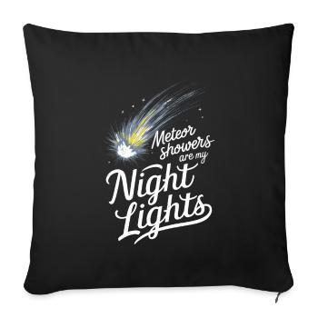 Stargazing And Meteor Shower Enthusiast - Sofakissenbezug 45 x 45 cm - Schwarz - Vorne