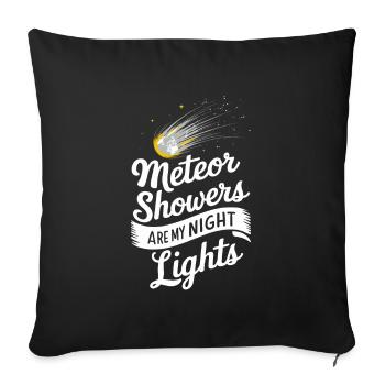 Stargazing And Meteor Shower Enthusiast - Sofakissenbezug 45 x 45 cm - Schwarz - Vorne