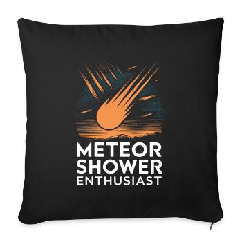 Stargazing And Meteor Shower Enthusiast - Sofakissenbezug 45 x 45 cm - Schwarz - Vorne