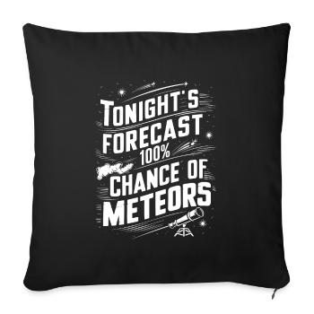 Stargazing And Meteor Shower Enthusiast - Sofakissenbezug 45 x 45 cm - Schwarz - Vorne