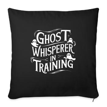 Ghost Bait Halloween Parapsychology Paranormal - Sofa pillowcase 17,3'' x 17,3'' (45 x 45 cm) - black - Front