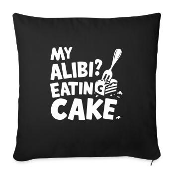 Murder Mystery Dinner Outfit, Party, Crime Scene - Sofa pillowcase 17,3'' x 17,3'' (45 x 45 cm) - black - Front