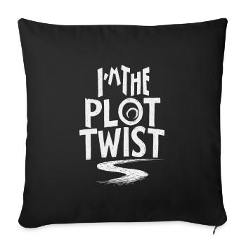 Krimi-dinner-outfit, Party, Tatort - Sofakissenbezug 45 x 45 cm - Schwarz - Vorne