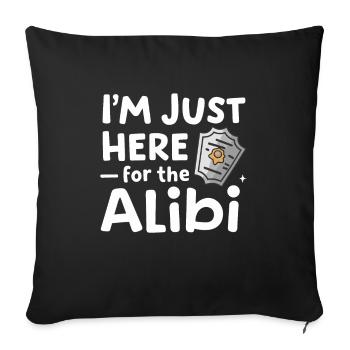 Krimi-dinner-outfit, Party, Tatort - Sofakissenbezug 45 x 45 cm - Schwarz - Vorne