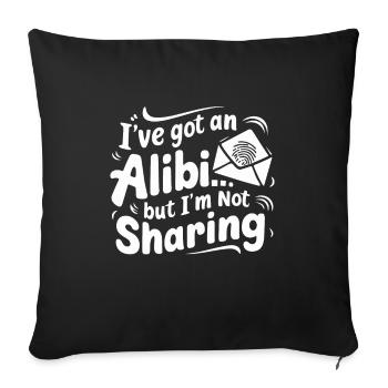 Krimi-dinner-outfit, Party, Tatort - Sofakissenbezug 45 x 45 cm - Schwarz - Vorne