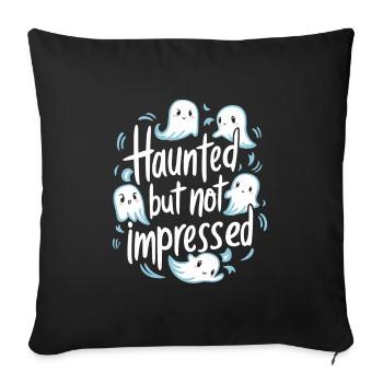 Ghost Bait Halloween Parapsychology Paranormal - Sofa pillowcase 17,3'' x 17,3'' (45 x 45 cm) - black - Front