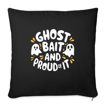 Ghost Bait Halloween Parapsychology Paranormal - Sofa pillowcase 17,3'' x 17,3'' (45 x 45 cm) - black - Front
