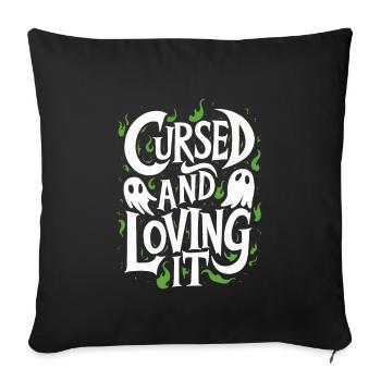 Ghost Bait Halloween Parapsychology Paranormal - Sofa pillowcase 17,3'' x 17,3'' (45 x 45 cm) - black - Front