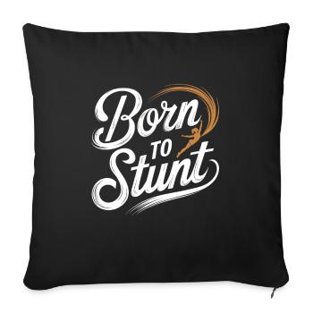 Cheerleading and Stunt Team Training for Spirit - Sofa pillowcase 17,3'' x 17,3'' (45 x 45 cm) - black - Front
