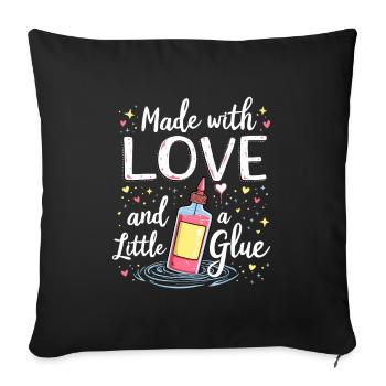 Cardmaker Scrapbooking Kits de fabrication de cartes pour - Housse de coussin décorative 45 x 45 cm - noir - Devant