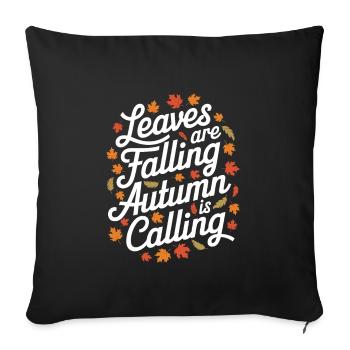 Autumnal blaze of colour for nature lovers and - Sofa pillowcase 17,3'' x 17,3'' (45 x 45 cm) - black - Front