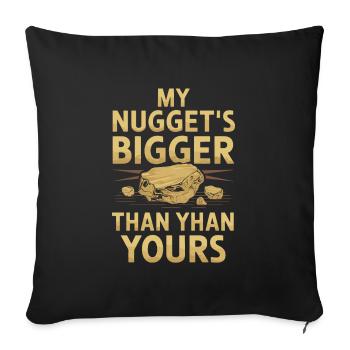 Gold Rush Adventure Gold Prospector Treasure Hunt - Sofa pillowcase 17,3'' x 17,3'' (45 x 45 cm) - black - Front