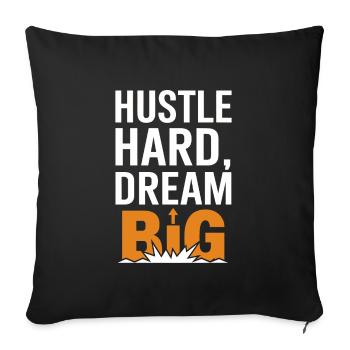 Entrepreneurial Hustle and Workaholic in Business - Sofa pillowcase 17,3'' x 17,3'' (45 x 45 cm) - black - Front