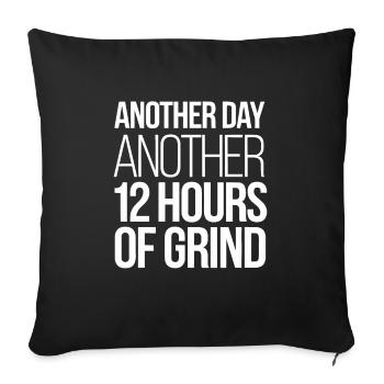 Agitation entrepreneuriale et bourreau de travail en affaires - Housse de coussin décorative 45 x 45 cm - noir - Devant