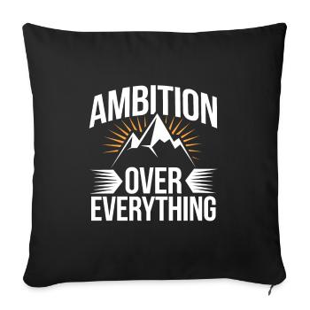 Agitation entrepreneuriale et bourreau de travail en affaires - Housse de coussin décorative 45 x 45 cm - noir - Devant