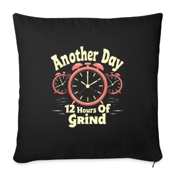 Agitation entrepreneuriale et bourreau de travail en affaires - Housse de coussin décorative 45 x 45 cm - noir - Devant