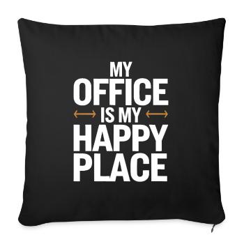Entrepreneurial Hustle and Workaholic in Business - Sofa pillowcase 17,3'' x 17,3'' (45 x 45 cm) - black - Front