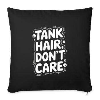 Passionné d’aquascaping Jardinage sous-marin - Housse de coussin décorative 45 x 45 cm - noir - Devant