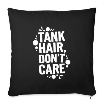 Passionné d’aquascaping Jardinage sous-marin - Housse de coussin décorative 45 x 45 cm - noir - Devant