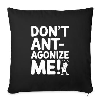 Explorez le monde fascinant de l’élevage des fourmis avec - Housse de coussin décorative 45 x 45 cm - noir - Devant