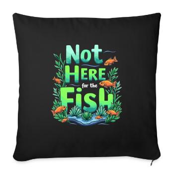 Aquascaping Enthusiast Underwater Gardening - Sofa pillowcase 17,3'' x 17,3'' (45 x 45 cm) - black - Front