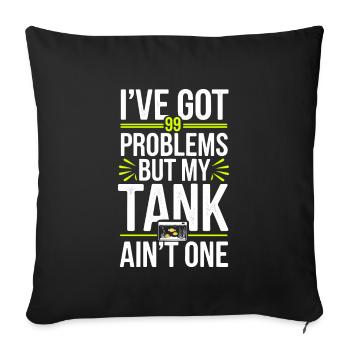 Passionné d’aquascaping Jardinage sous-marin - Housse de coussin décorative 45 x 45 cm - noir - Devant