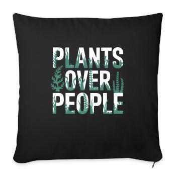 Aquascaping Enthusiast Underwater Gardening - Sofa pillowcase 17,3'' x 17,3'' (45 x 45 cm) - black - Front
