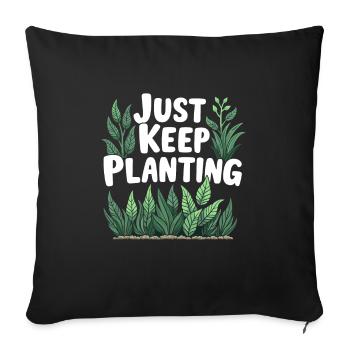 Aquascaping Enthusiast Underwater Gardening - Sofa pillowcase 17,3'' x 17,3'' (45 x 45 cm) - black - Front