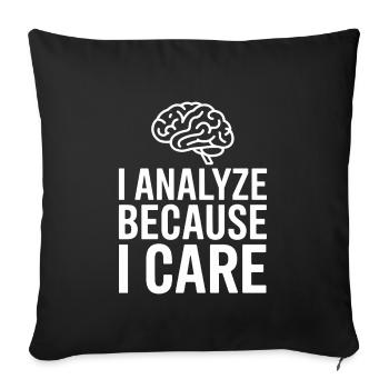 Understanding Psychology Mind and Behavior - Sofa pillowcase 17,3'' x 17,3'' (45 x 45 cm) - black - Front
