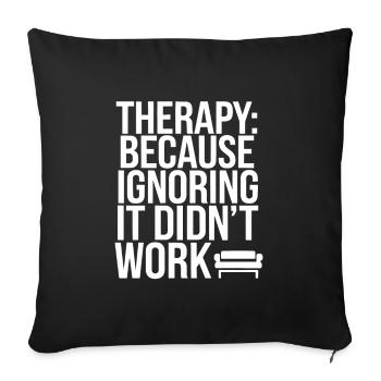 Understanding Psychology Mind and Behavior - Sofa pillowcase 17,3'' x 17,3'' (45 x 45 cm) - black - Front