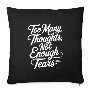 Introversion Style alternatif Émotionnel - Housse de coussin décorative 45 x 45 cm - noir - Devant