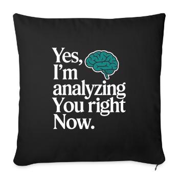 Mental Health Advocate Therapy Support Emotional - Sofa pillowcase 17,3'' x 17,3'' (45 x 45 cm) - black - Front