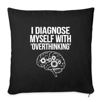 Mental Health Advocate Therapy Support Emotional - Sofa pillowcase 17,3'' x 17,3'' (45 x 45 cm) - black - Front