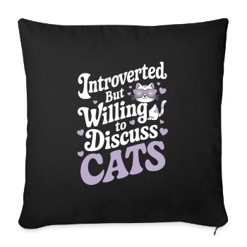 Emo Vibes and Emotional Punk Aesthetic for the - Sofa pillowcase 17,3'' x 17,3'' (45 x 45 cm) - black - Front