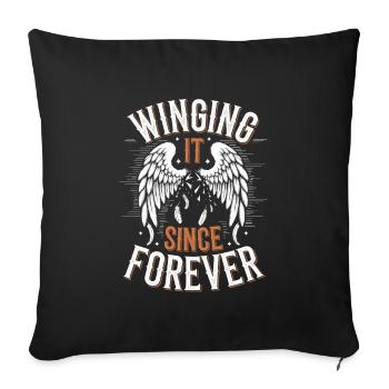 Emo Vibes and Emotional Punk Aesthetic for the - Sofa pillowcase 17,3'' x 17,3'' (45 x 45 cm) - black - Front